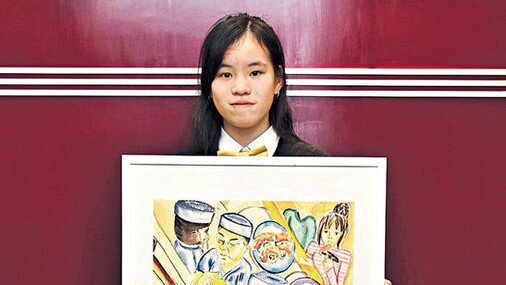 橫掃3繪畫大獎 15歲港生揚威國際